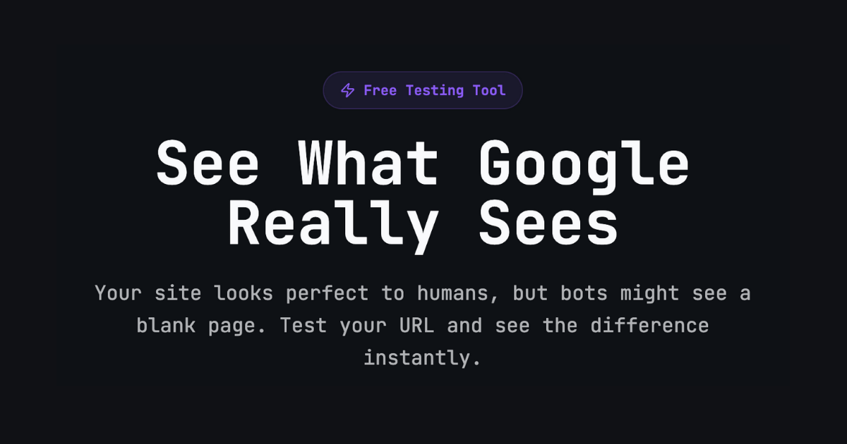 Free SEO Bot Crawler Test - See What Google Really Sees | Hado SEO